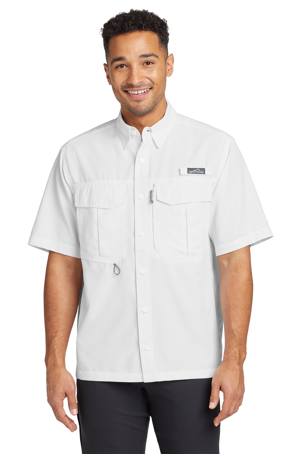 Eddie Bauer® Short Sleeve Performance Fishing Shirt - White