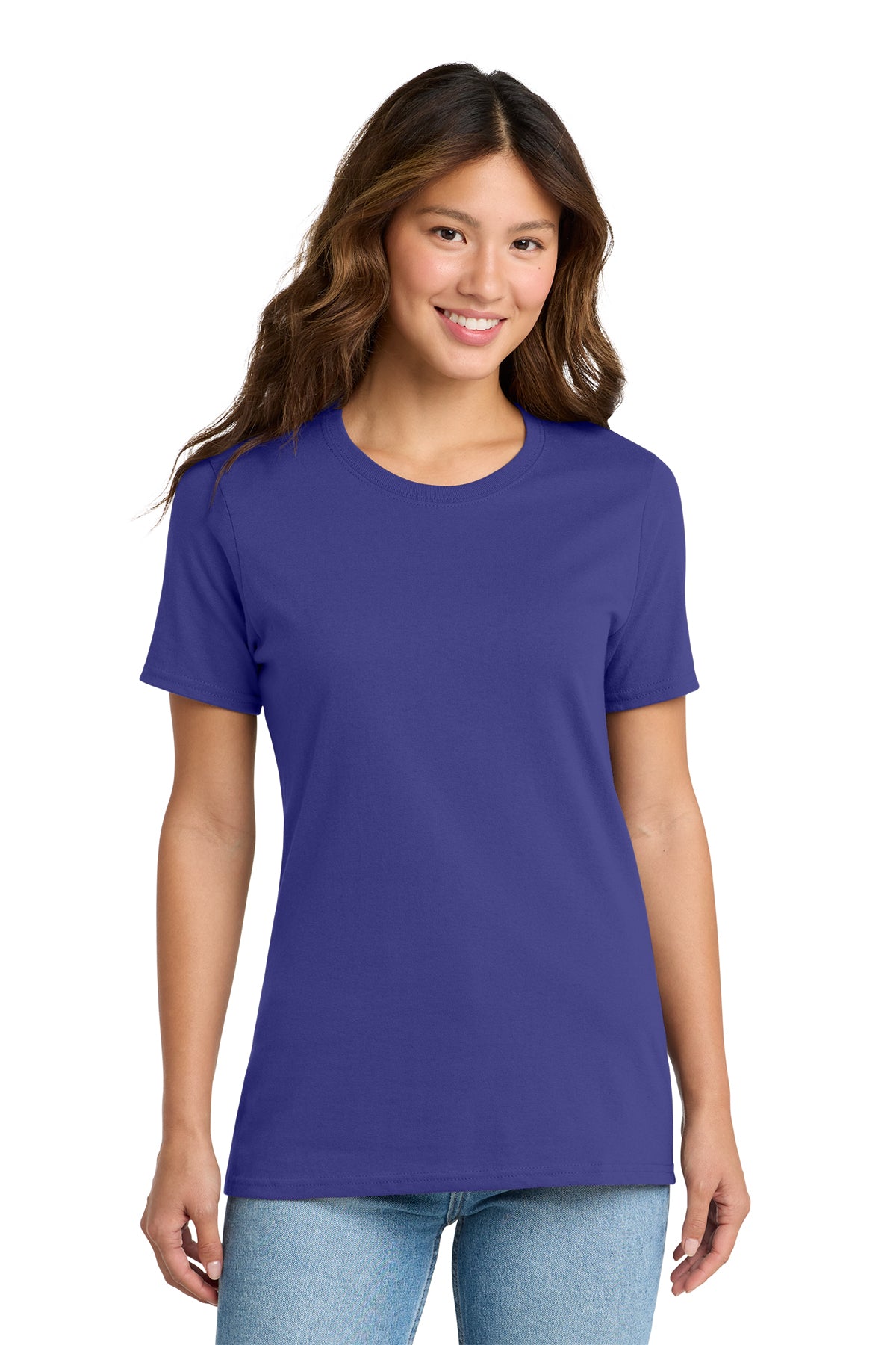Port & Co Long Tee - Purple