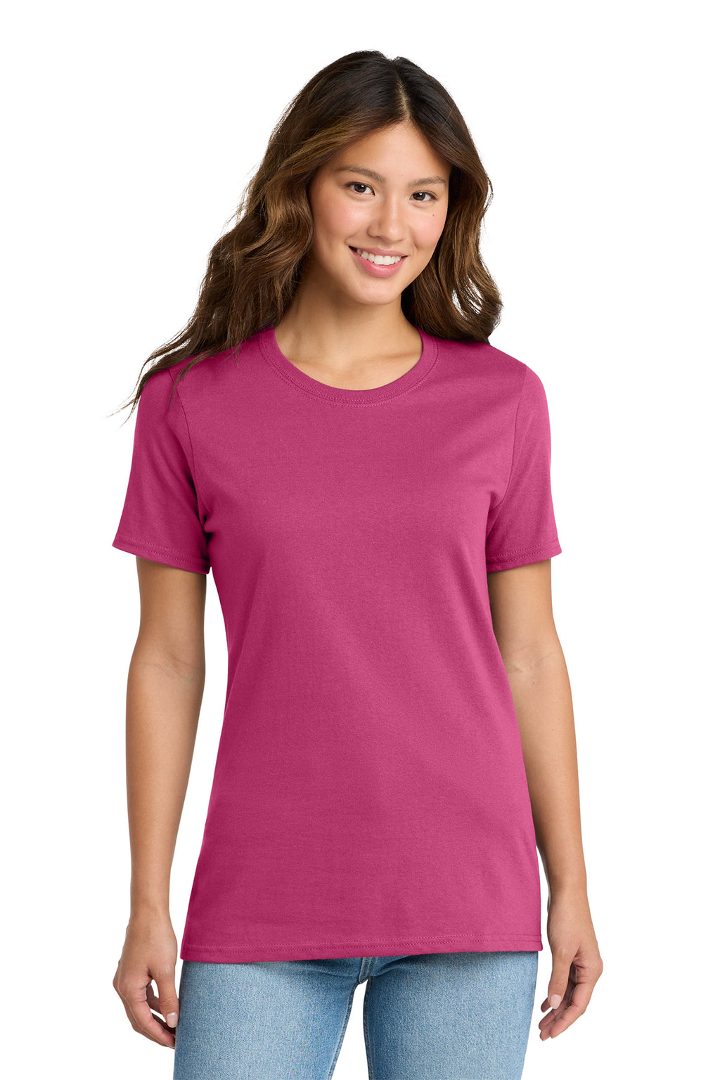 Port & Co Long Tee - Sangria