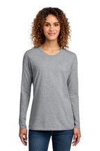 Port & Co Long Sleeve Long Tee - Athletic Heather
