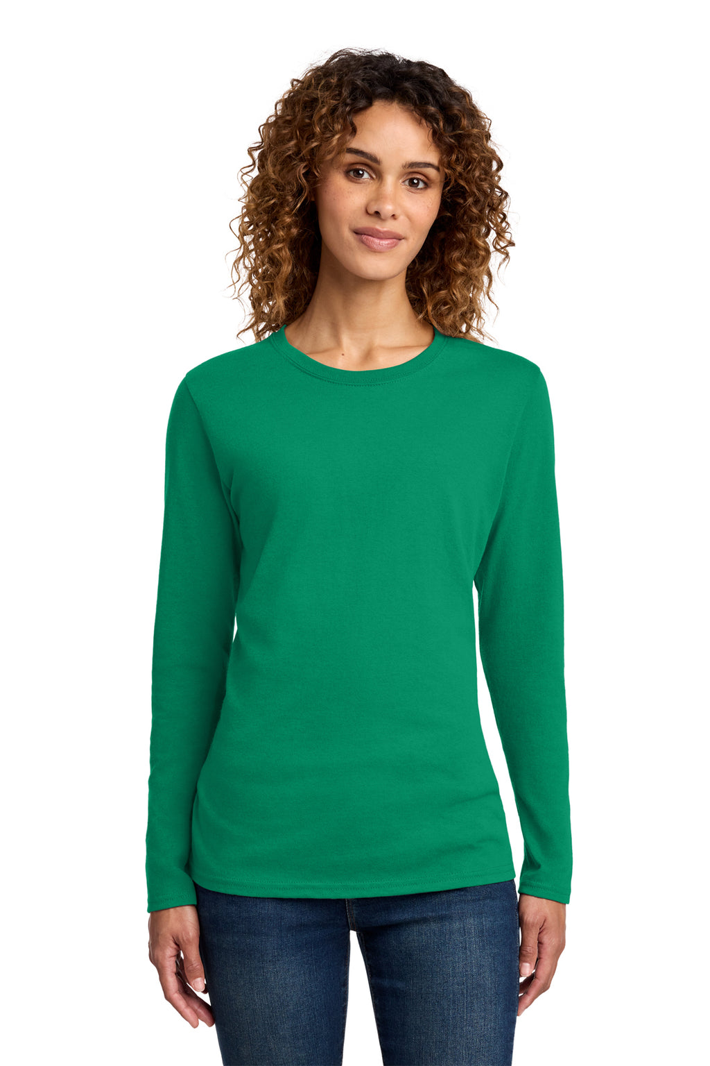Port & Co Long Sleeve Long Tee - Kelly