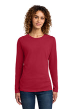 Port & Co Long Sleeve Long Tee - Red