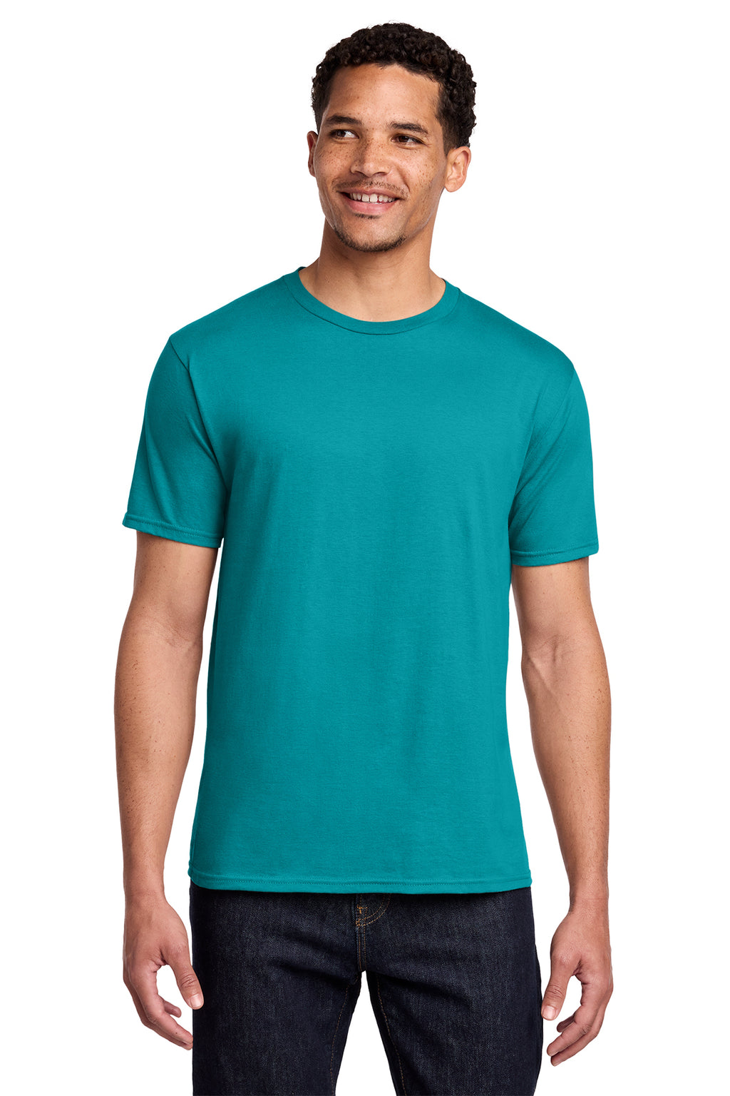 Port & Co Fan Favorite Tee - Bright Aqua