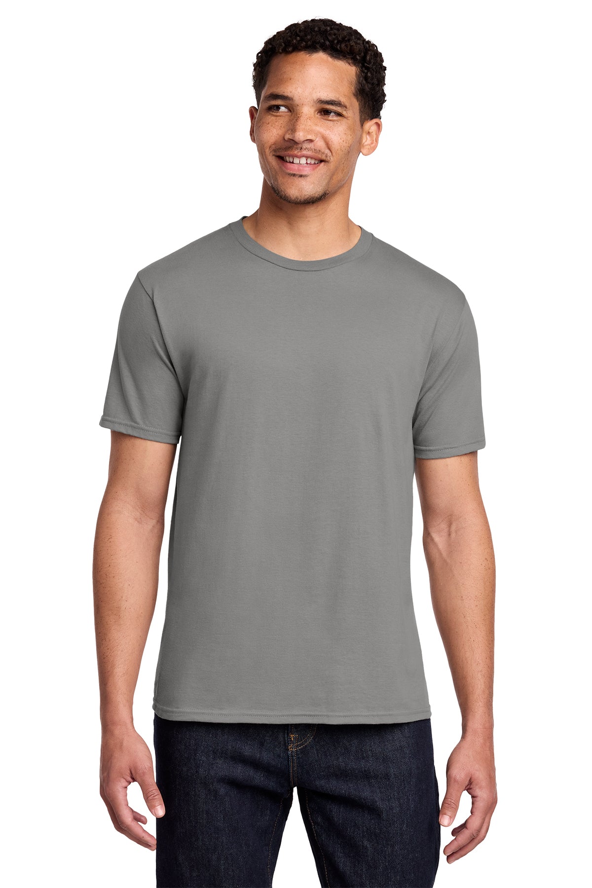 Port & Co Fan Favorite Tee - Medium Grey