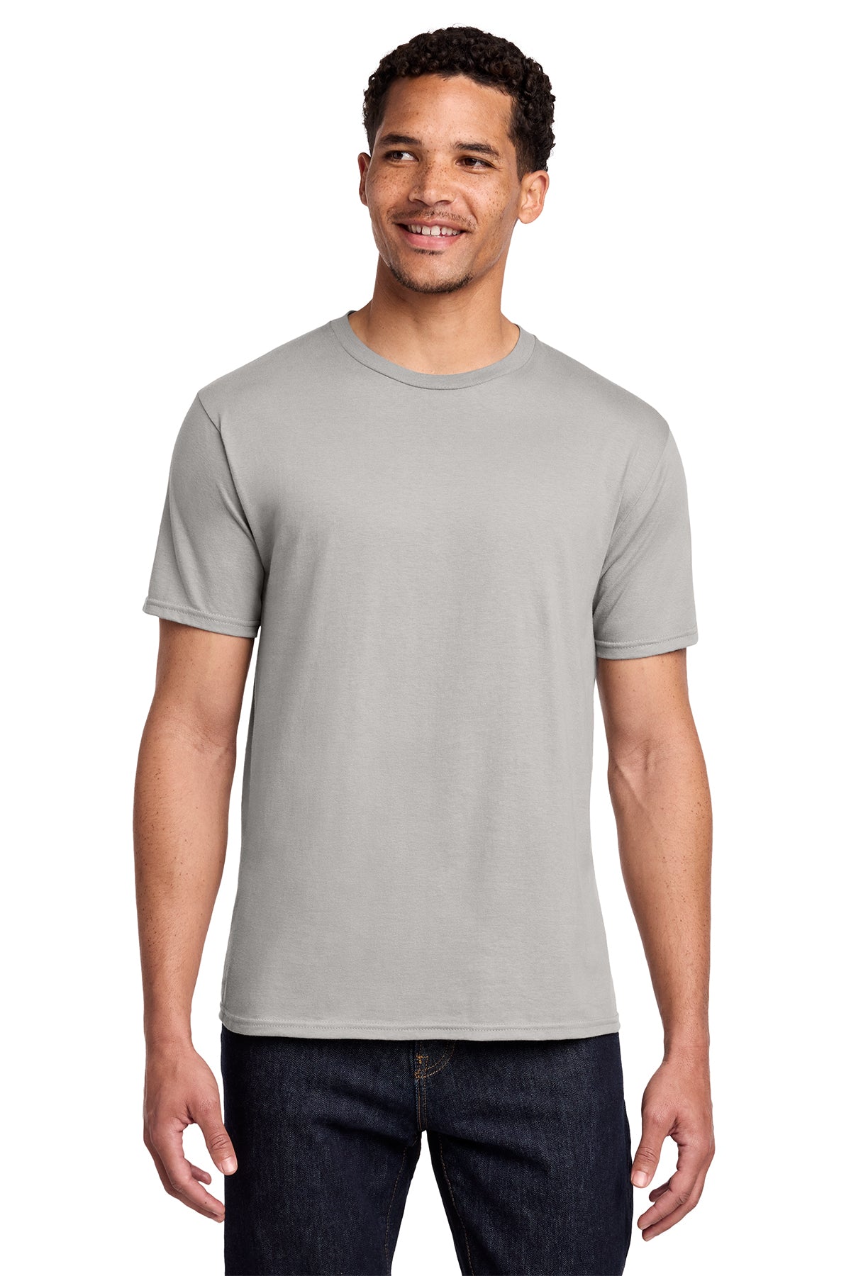 Port & Co Fan Favorite Tee - Silver