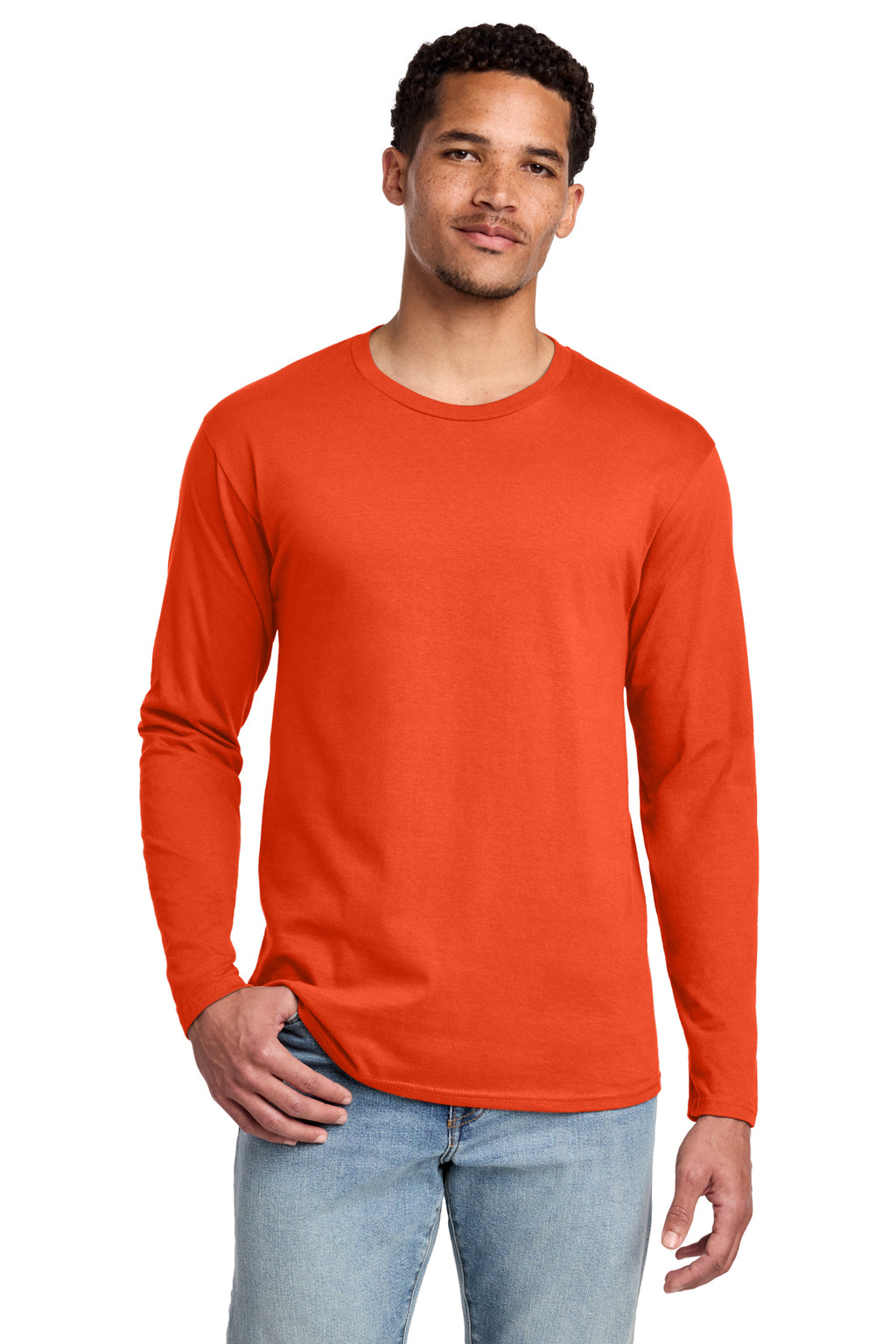 Port & Co Long Sleeve Fan Favorite Tee - Orange
