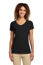 Port & Co Women's Fan Favorite V-Neck Tee - Jet Black