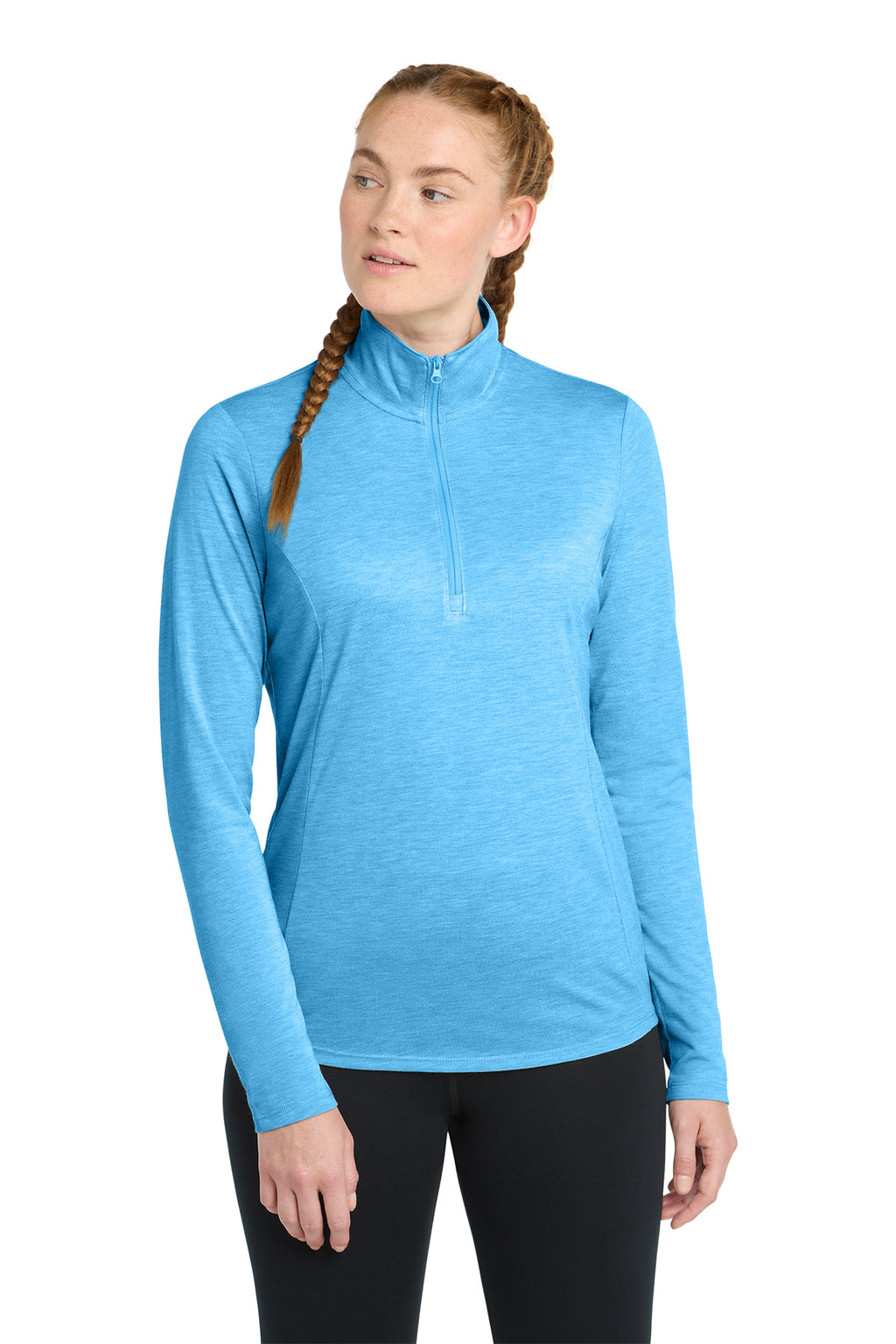Sport-Tek® Women's PosiCharge® Tri-Blend Wicking 1/4-Zip Pull Over