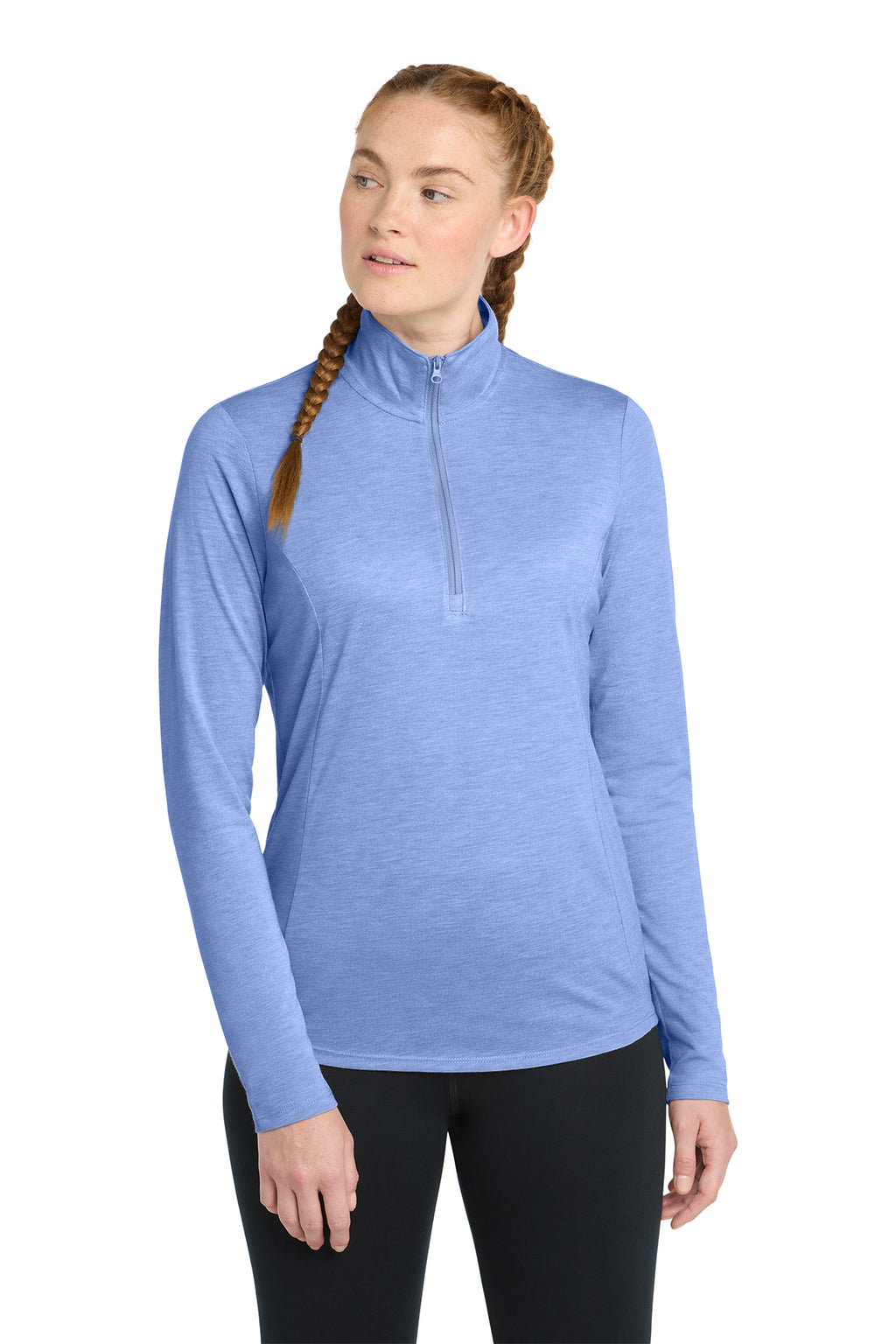 Sport-Tek® Women's PosiCharge® Tri-Blend Wicking 1/4-Zip Pull Over