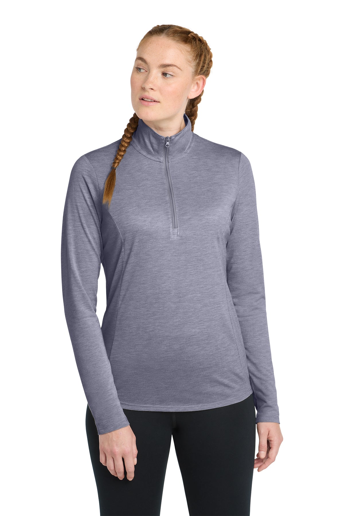 Sport-Tek® Women's PosiCharge® Tri-Blend Wicking 1/4-Zip Pull Over