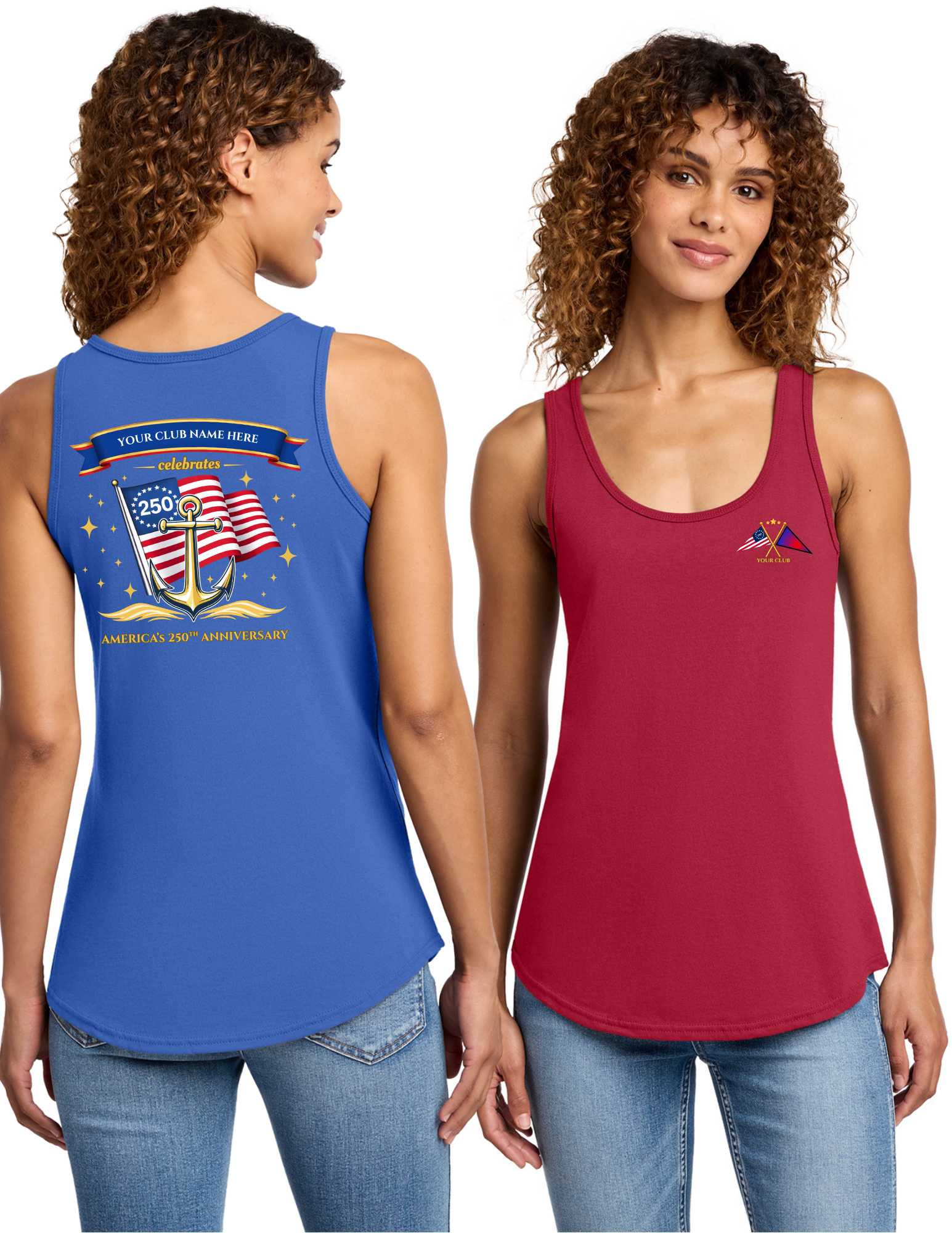 Womens 250th Anniversary Tank Top