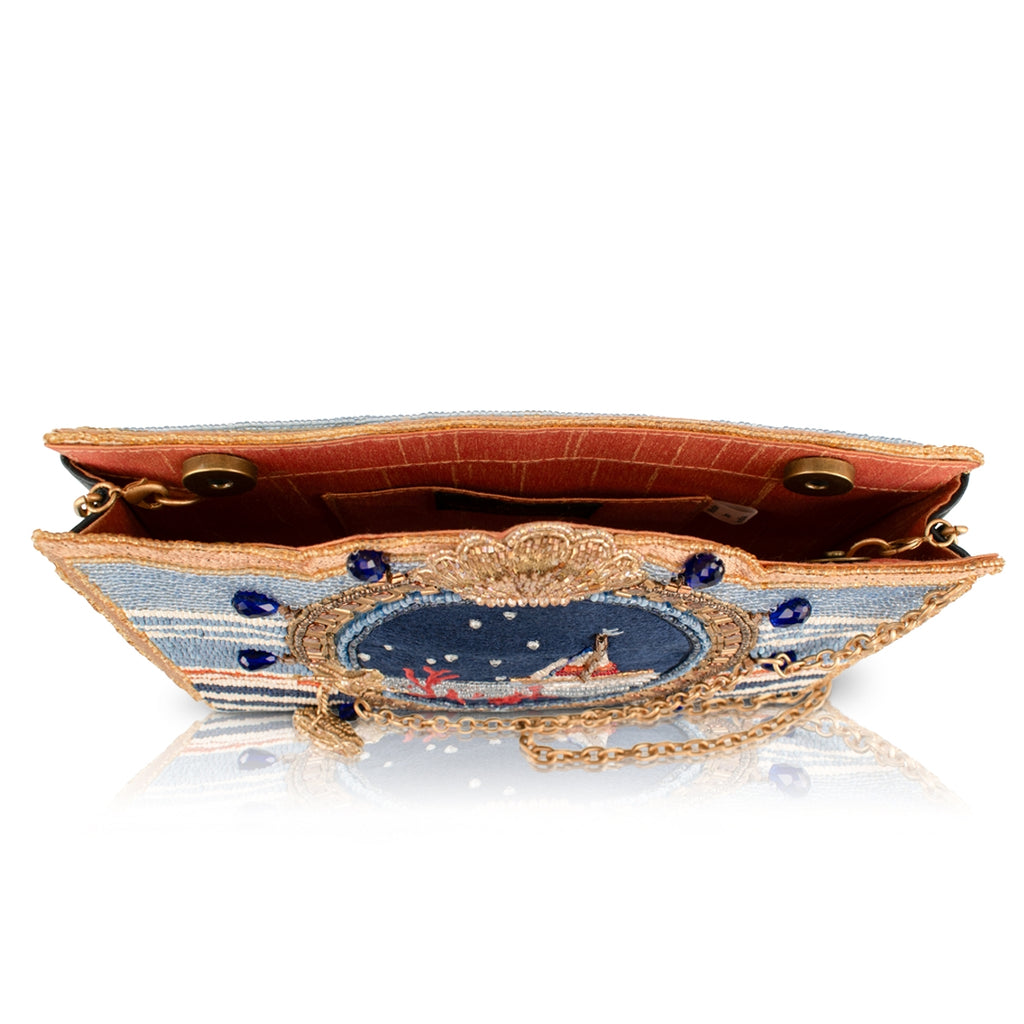 Mary Frances Set Sail Beaded Nautical Crossbody Handbag