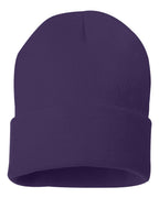 Sportsman Solid 12" Knit Beanie - SP12