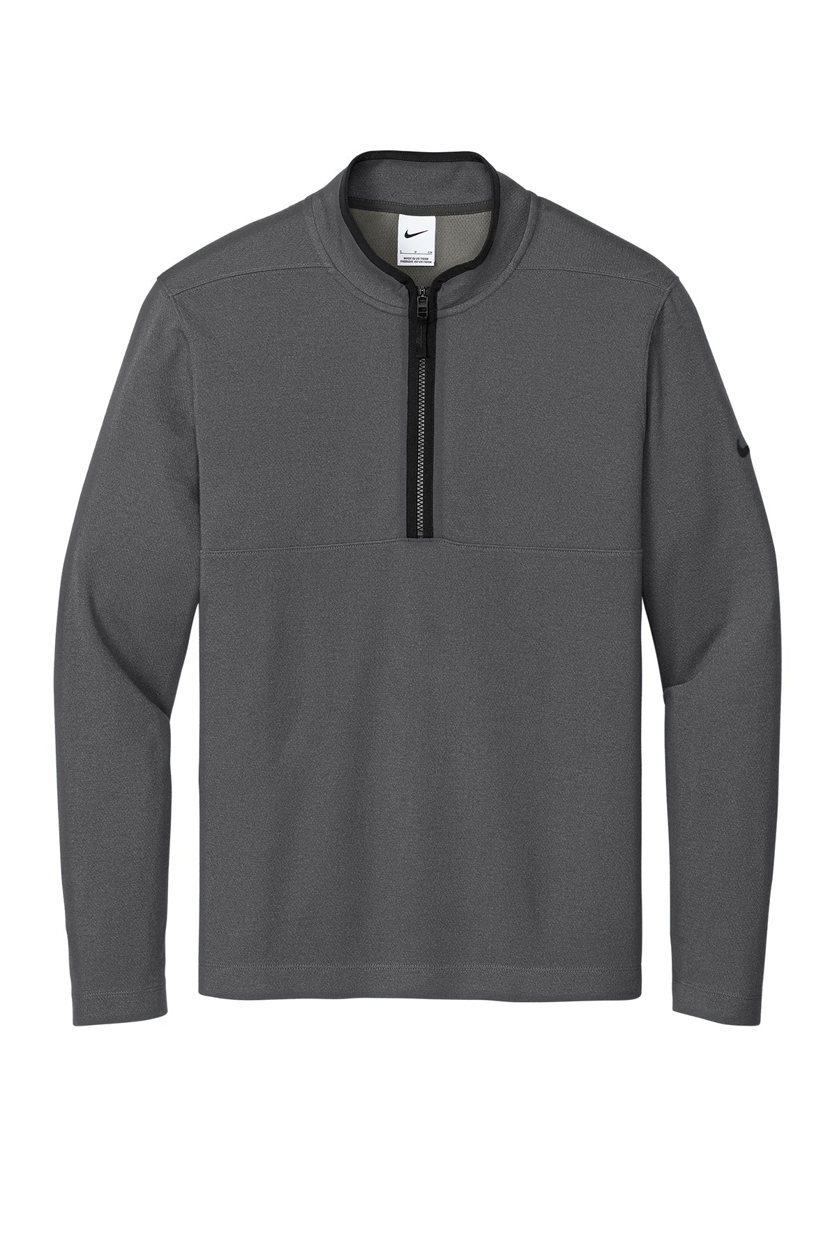 Nike Textured 1/2-Zip Cover-Up - Dark Grey
