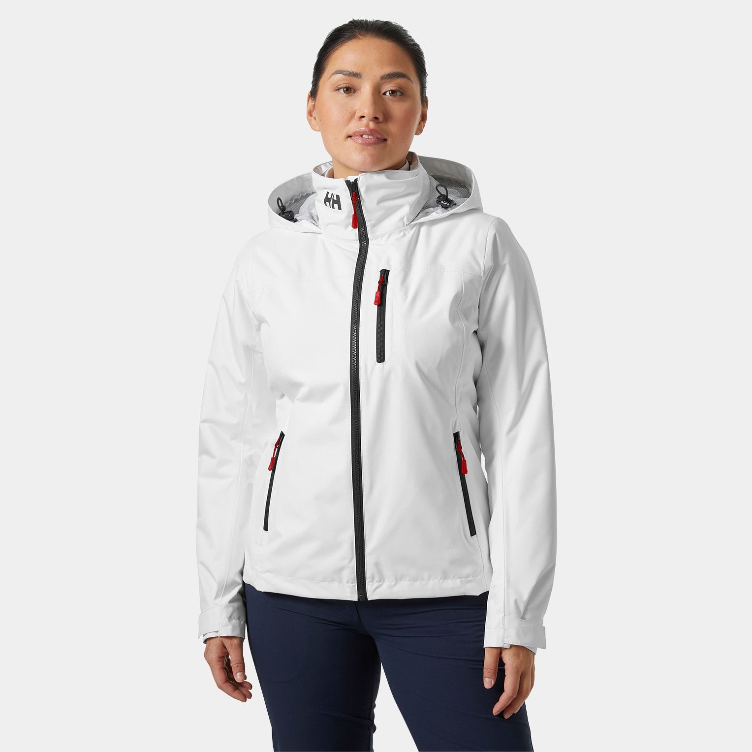 Helly Hansen Women's Crew 2.0 Hooded Midlayer Jacket - White