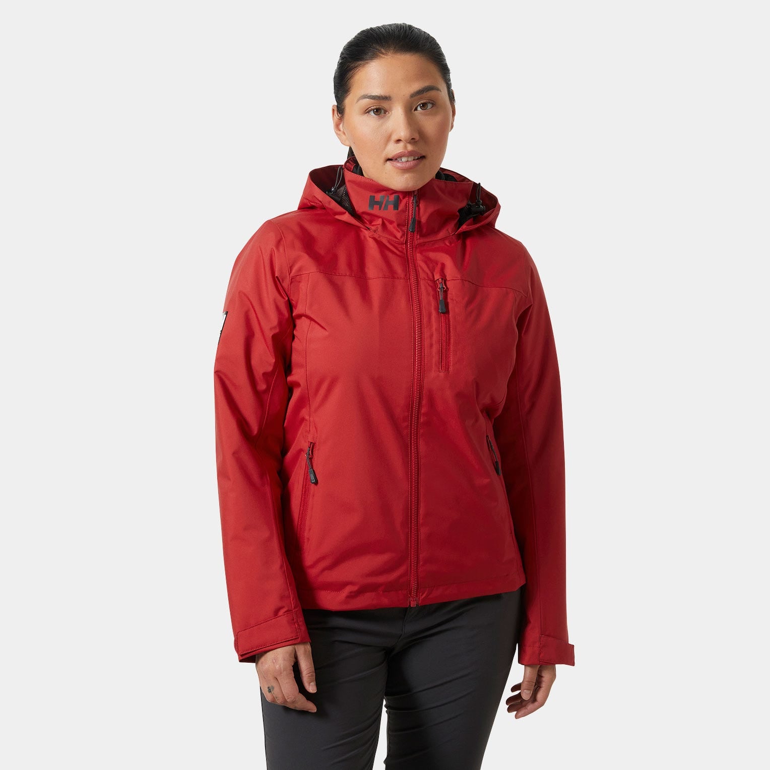 Helly Hansen Women's Crew 2.0 Hooded Midlayer Jacket - Red