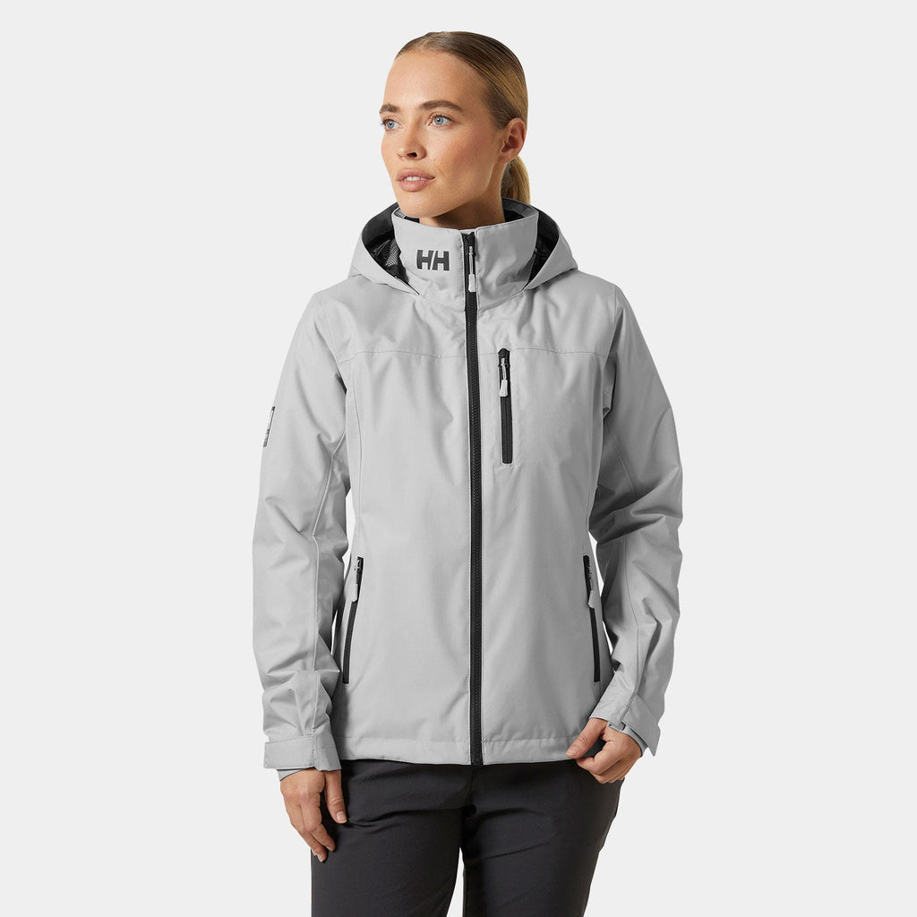 Helly Hansen Women's Crew 2.0 Hooded Midlayer Jacket - Gray Fog