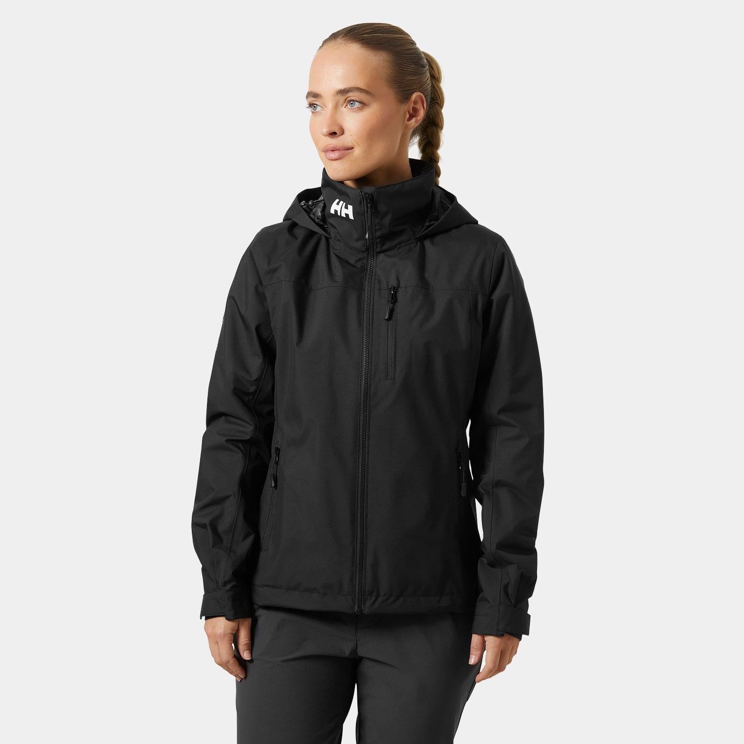 Helly Hansen Women's Crew 2.0 Hooded Midlayer Jacket - Black