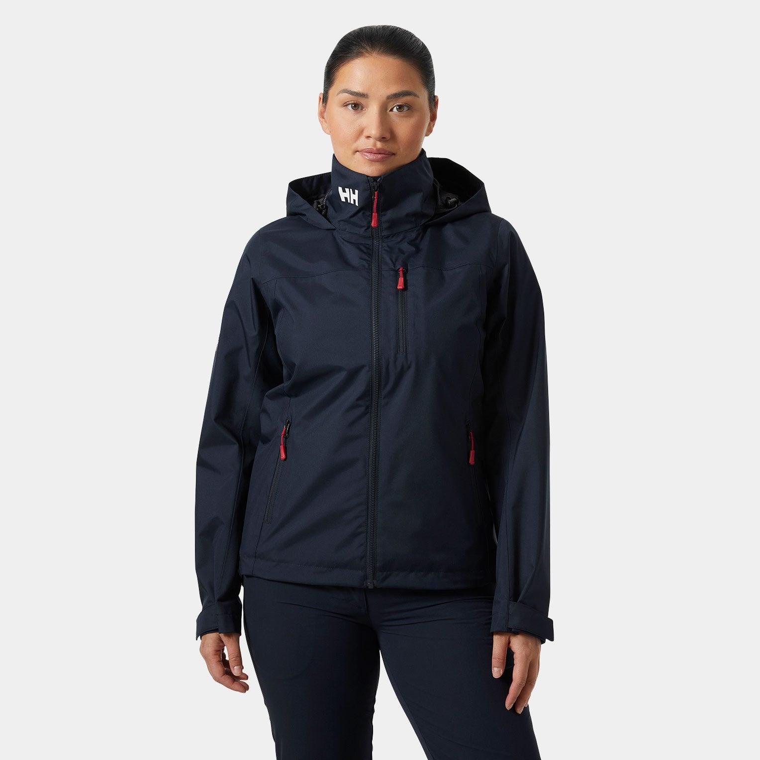 Helly Hansen Women's Crew 2.0 Hooded Jacket - Navy Blue