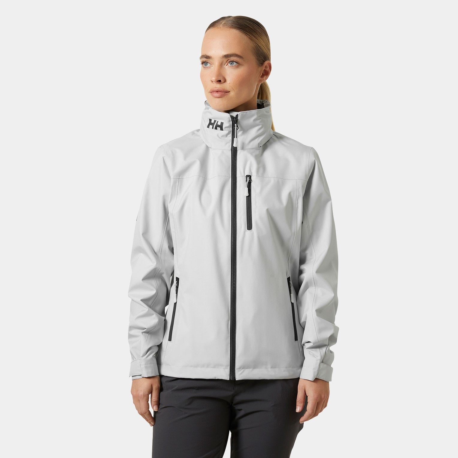 Helly Hansen Women's Crew 2.0 Hooded Jacket - Gray Fog