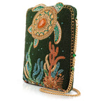 Tide Traveler Beaded and Embellished Turtle Mini Crossbody
