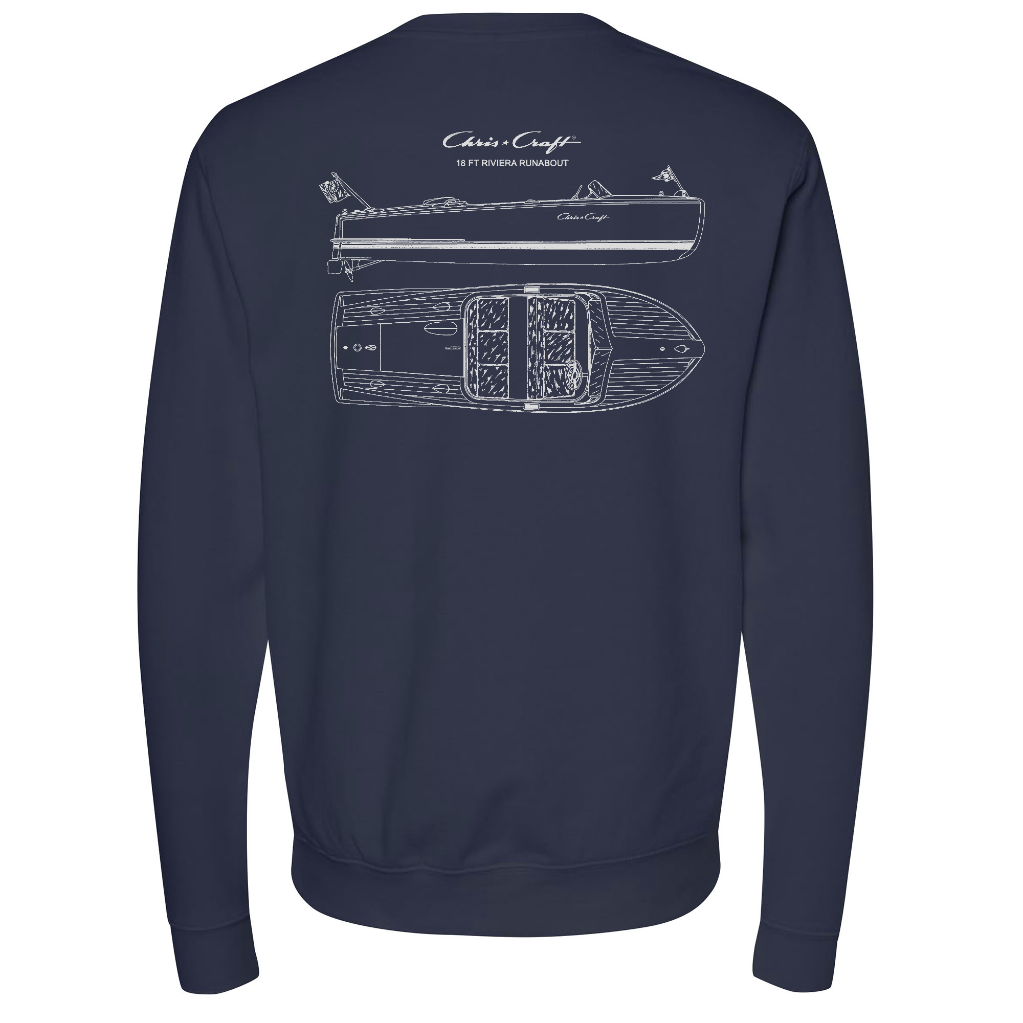 Chris-Craft® Riviera Men's Crewneck Sweatshirt