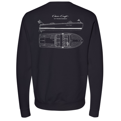 Chris-Craft® Riviera Men's Crewneck Sweatshirt