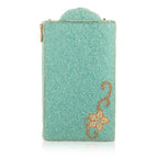 Washed Ashore Beaded Seashell Crossbody Phone Bag