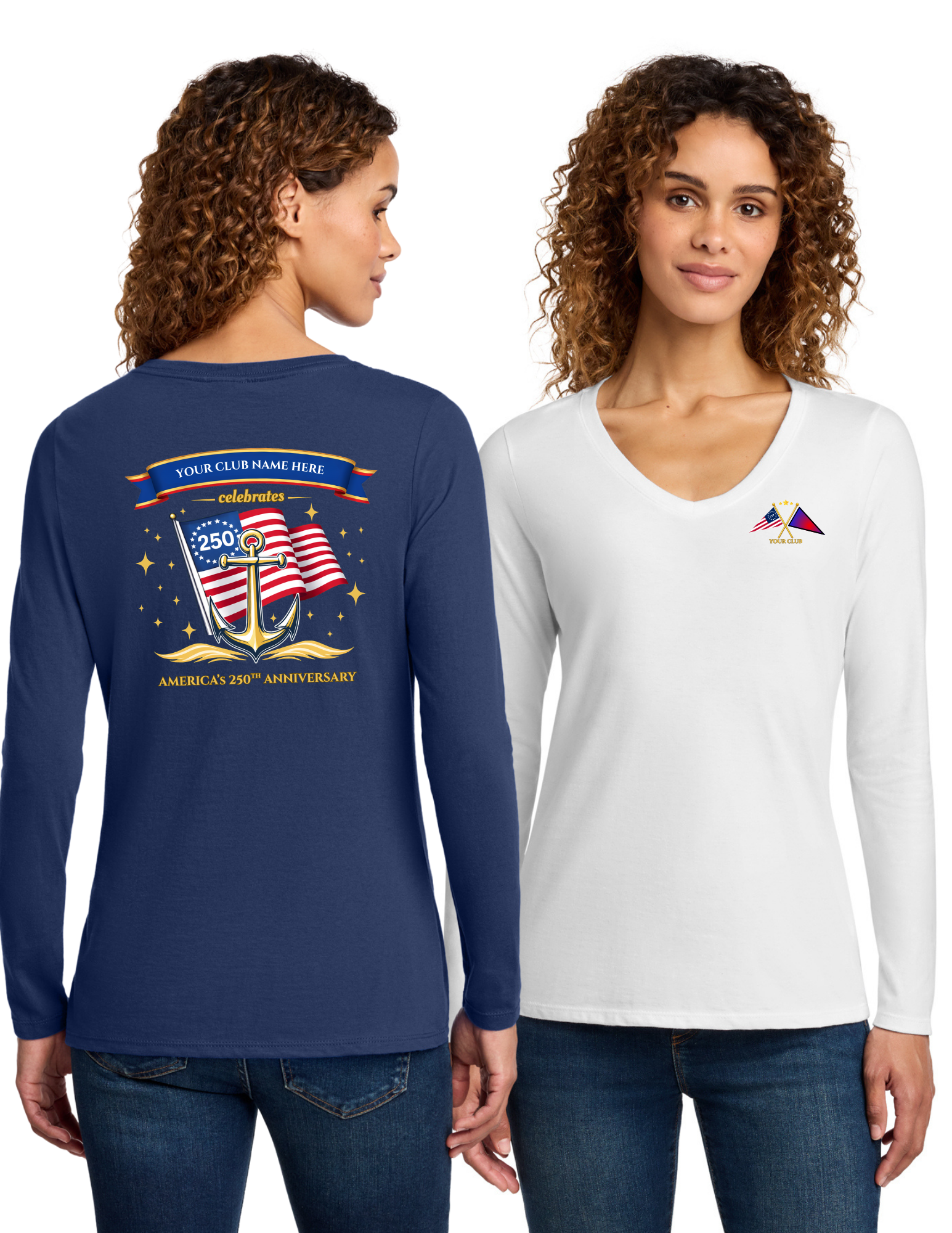 Womens 250th Anniversary Long Sleeve T-Shirt