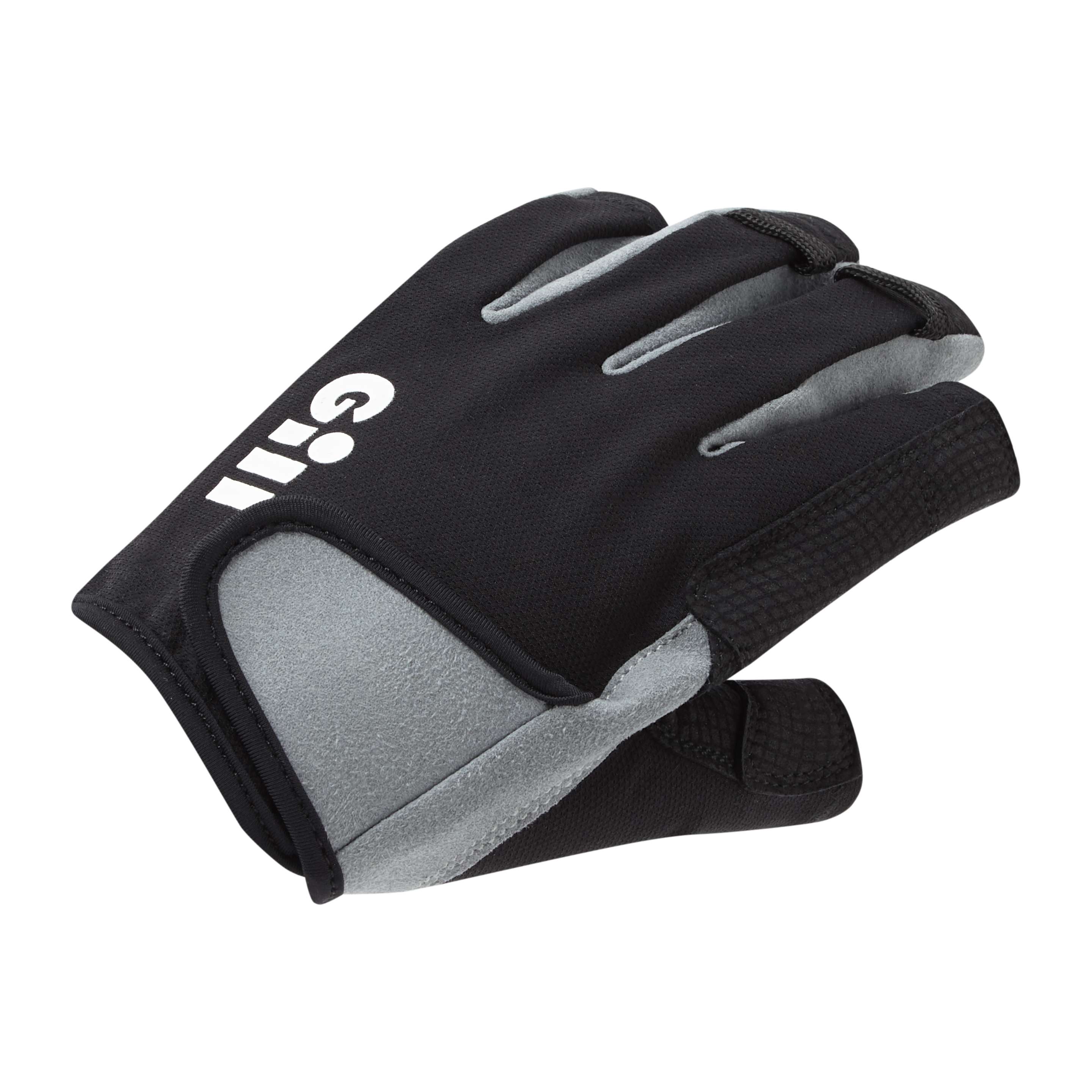 Gill Deckhand Short-Finger Sailing Gloves - Black