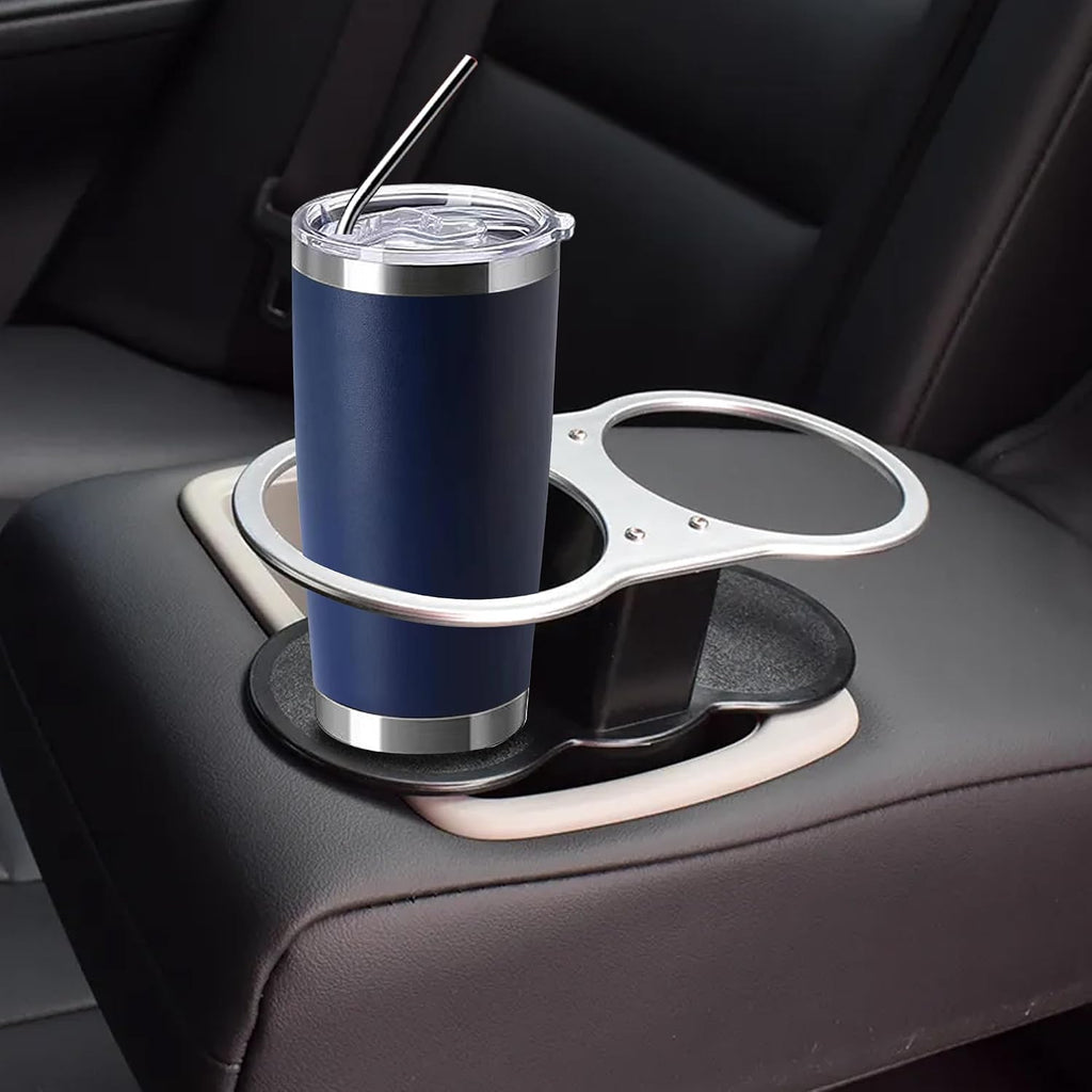 Insulated tumbler keeps drinks hot or cold