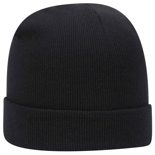 OTTO CAP 12" Knit Beanie w/ Cuff - Black