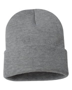 Sportsman Solid 12" Knit Beanie - SP12