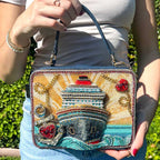 Full Steam Ahead Top Handle Bag