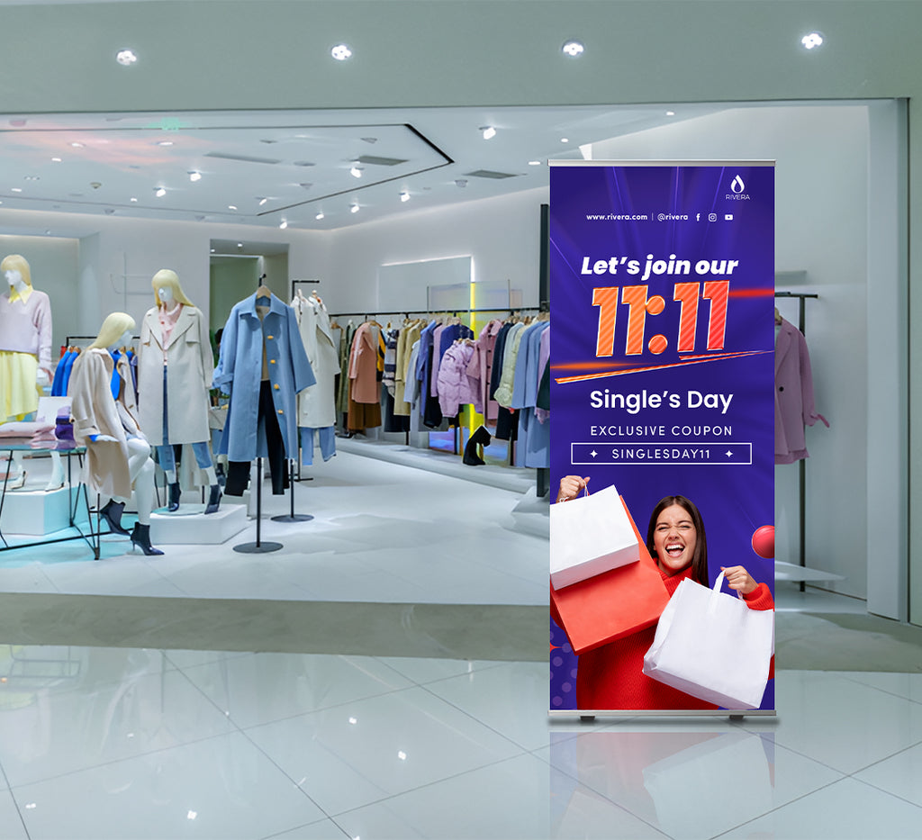 Economy Roll Up Retractable Banner