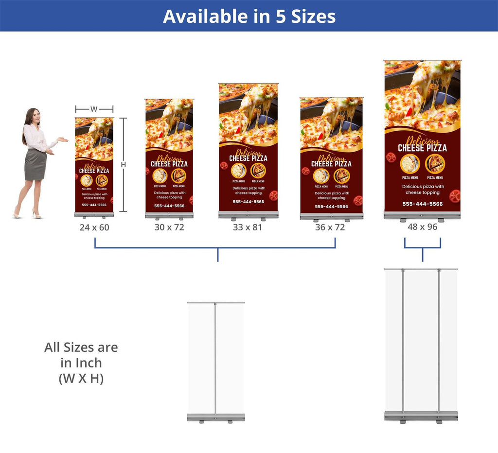 Economy Roll Up Retractable Banner