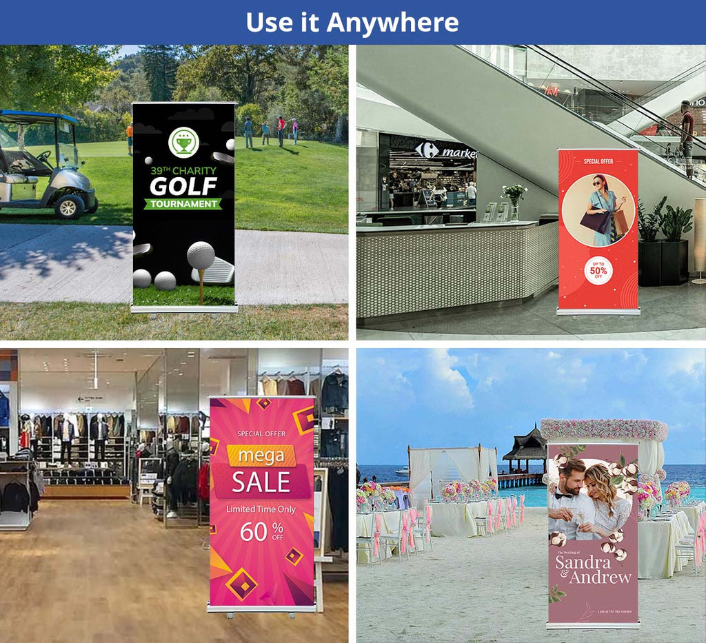 Economy Roll Up Retractable Banner