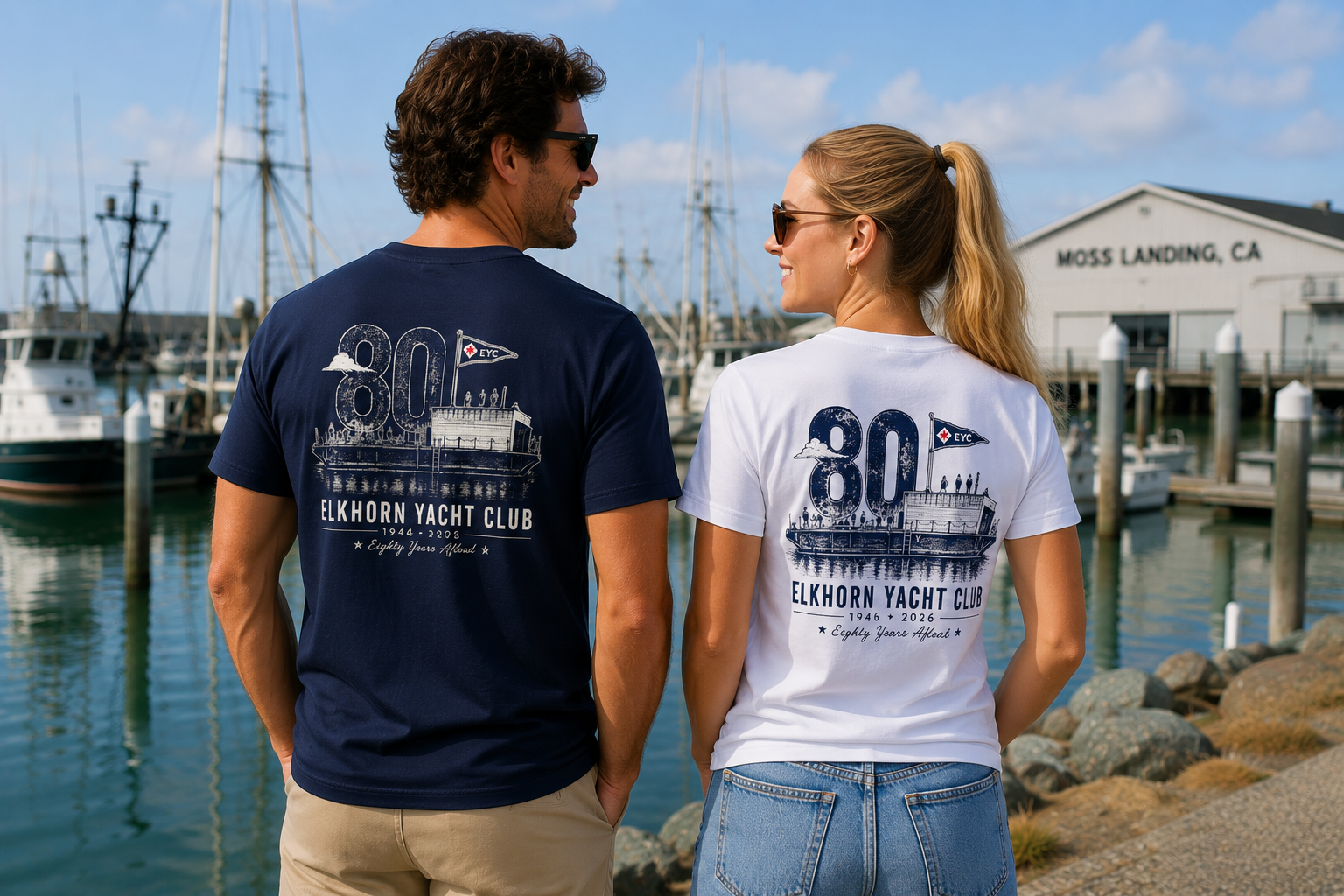 Elkhorn 80th Anniversary Port & Company® Tri-Blend Medium Weight Tee