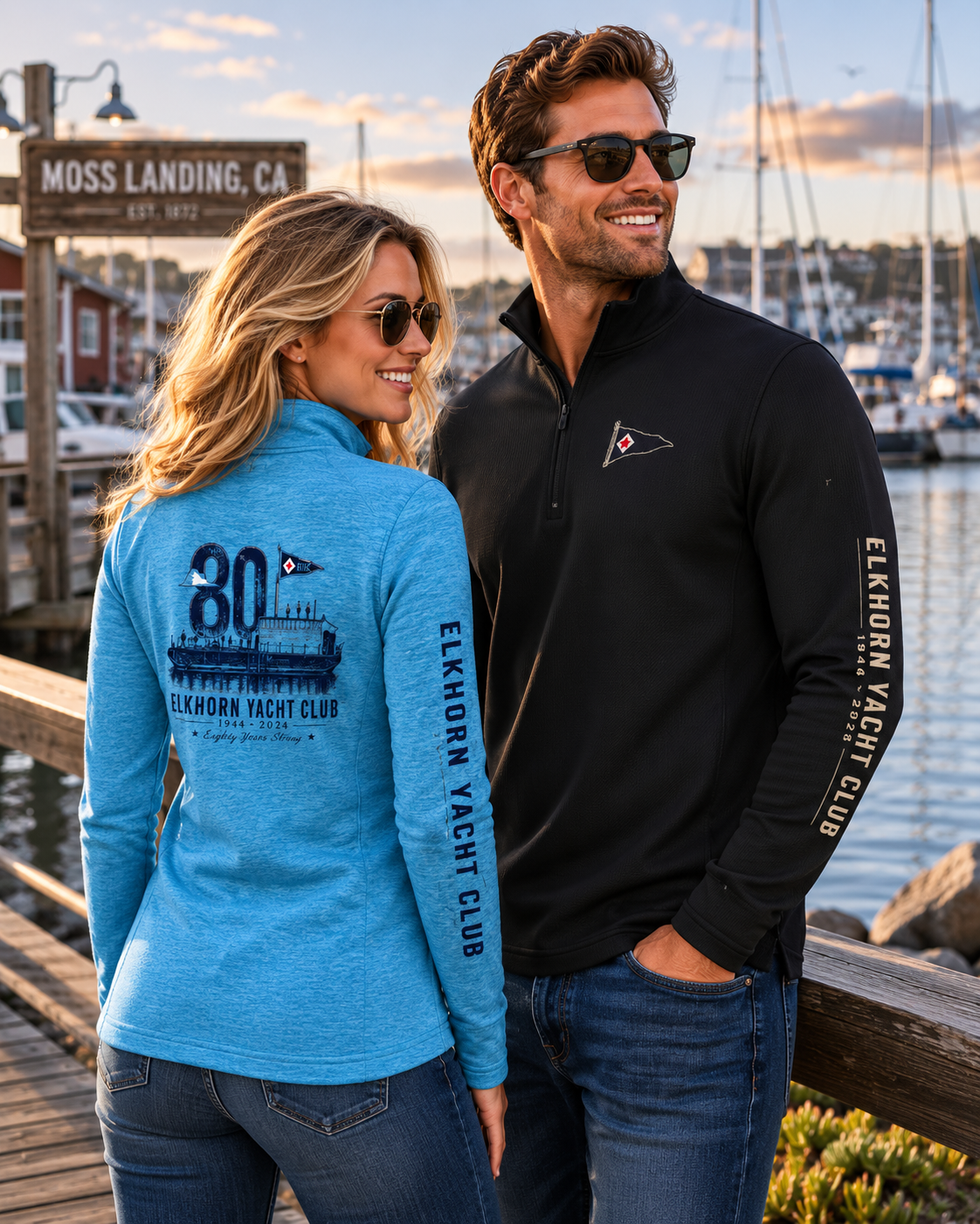 Elkhorn 80th Anniversary Sport-Tek® PosiCharge® Tri-Blend Wicking 1/4-Zip Pull Over for Member Deck Out