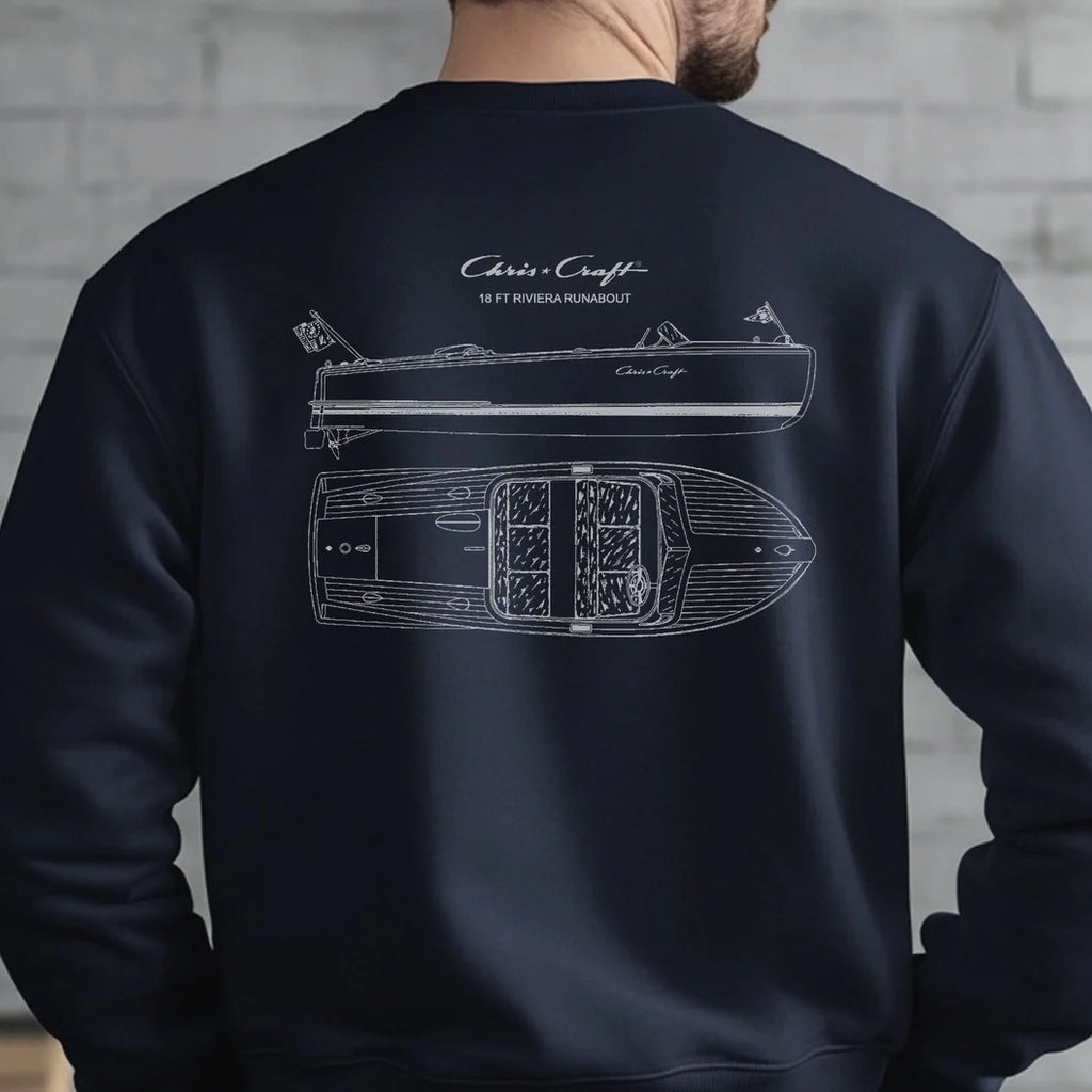 Chris-Craft® Riviera Men's Crewneck Sweatshirt