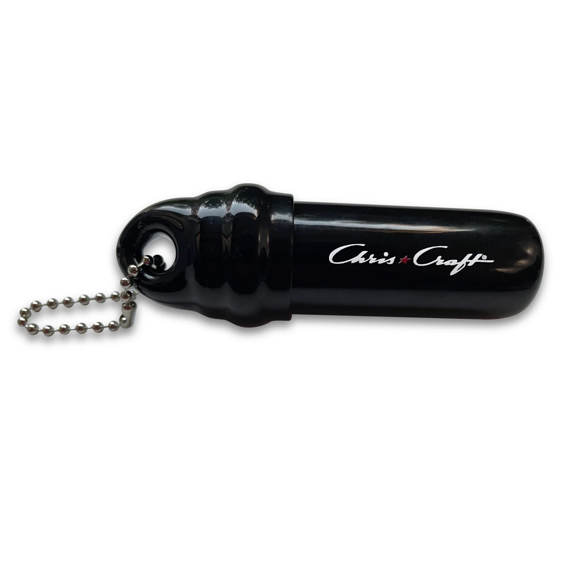 Chris-Craft® Floating Black Storage Keychain