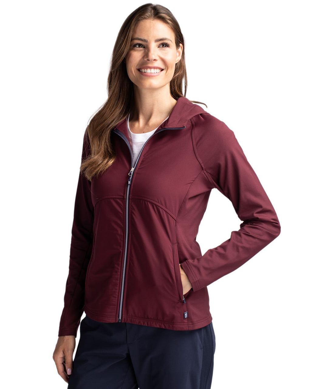 Cutter & Buck® Adapt Eco Knit Hybrid Recycled Womens Full Zip Jacket