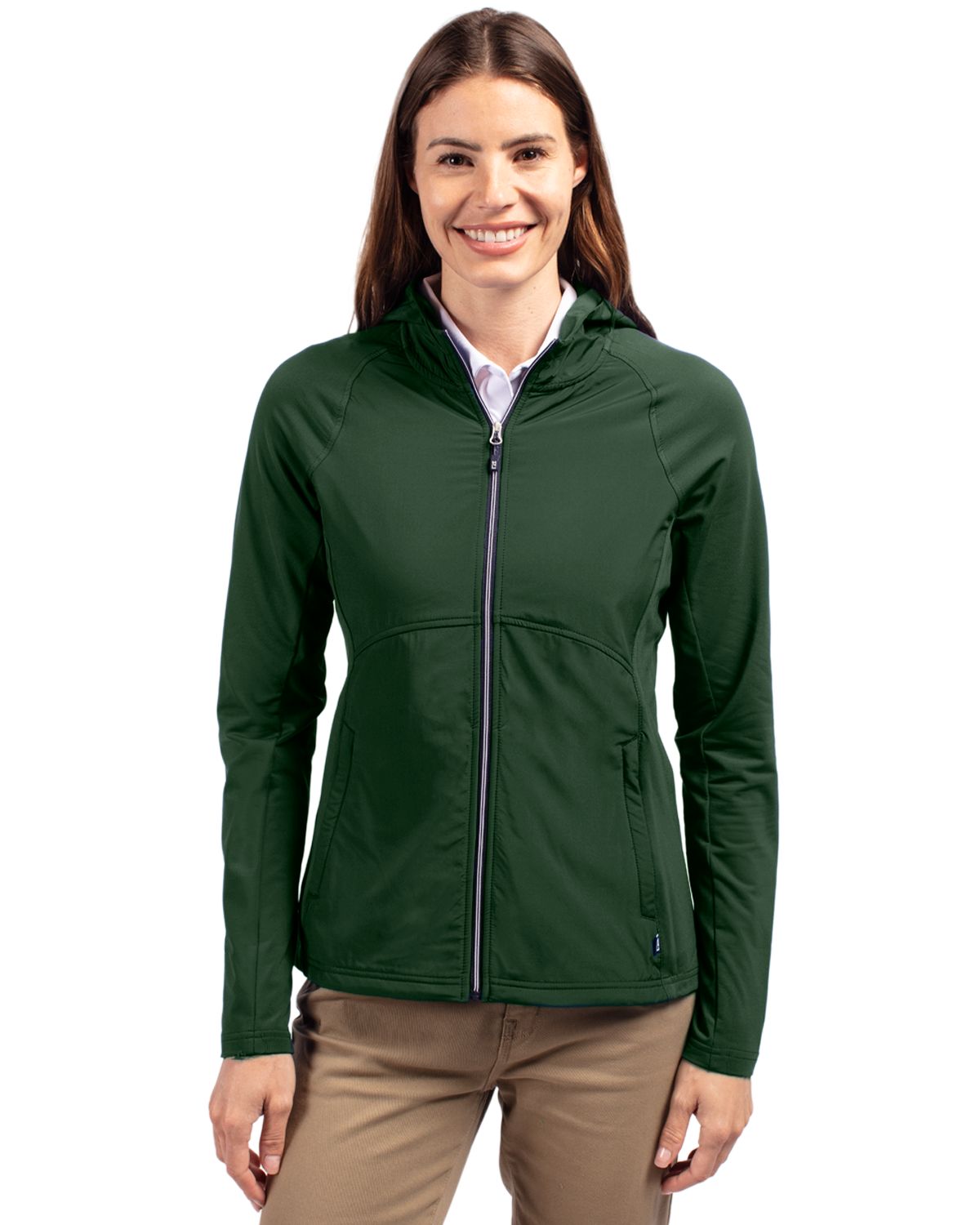 Cutter & Buck® Adapt Eco Knit Hybrid Recycled Womens Full Zip Jacket