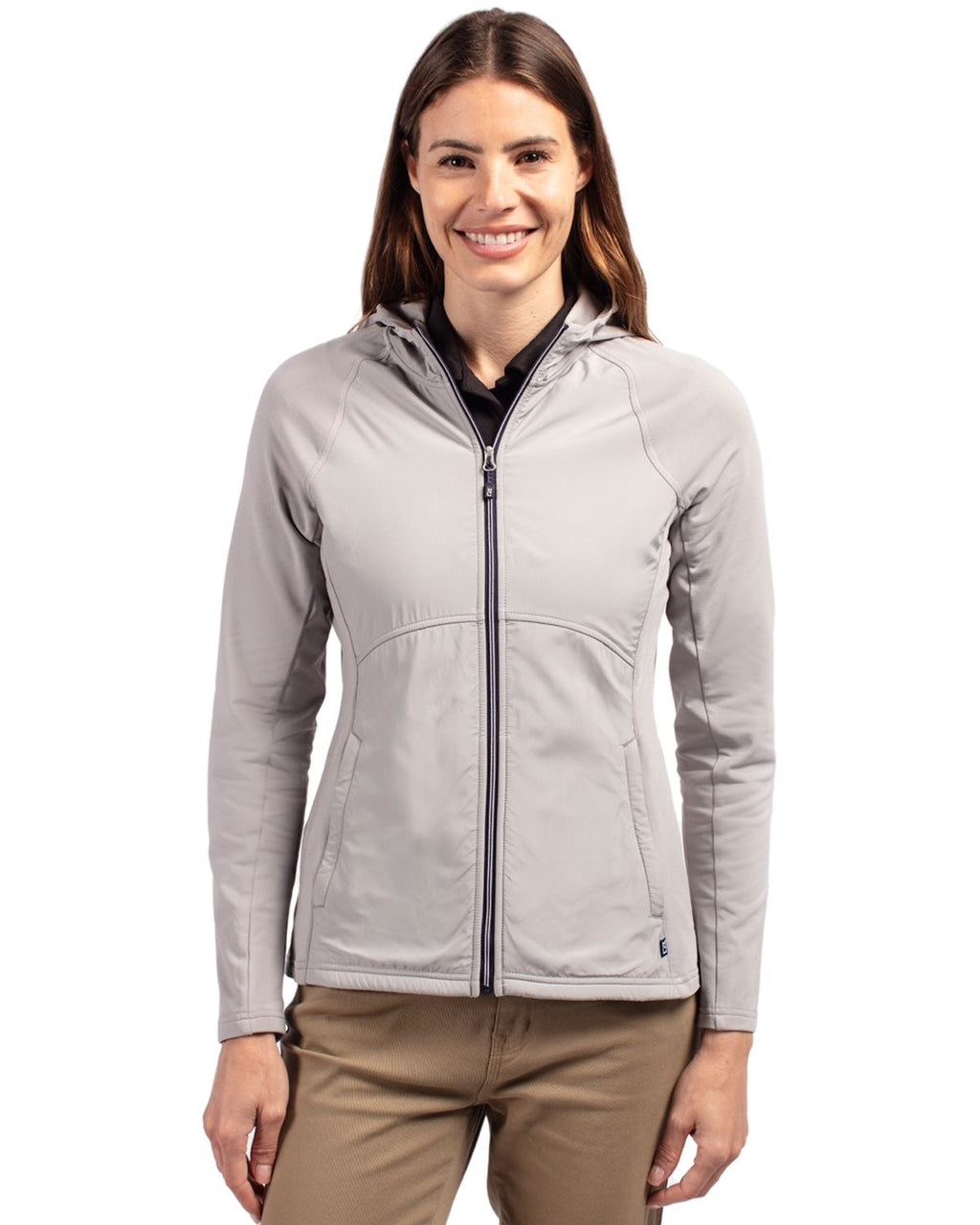 Cutter & Buck® Adapt Eco Knit Hybrid Recycled Womens Full Zip Jacket