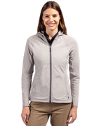 Cutter & Buck® Adapt Eco Knit Hybrid Recycled Womens Full Zip Jacket