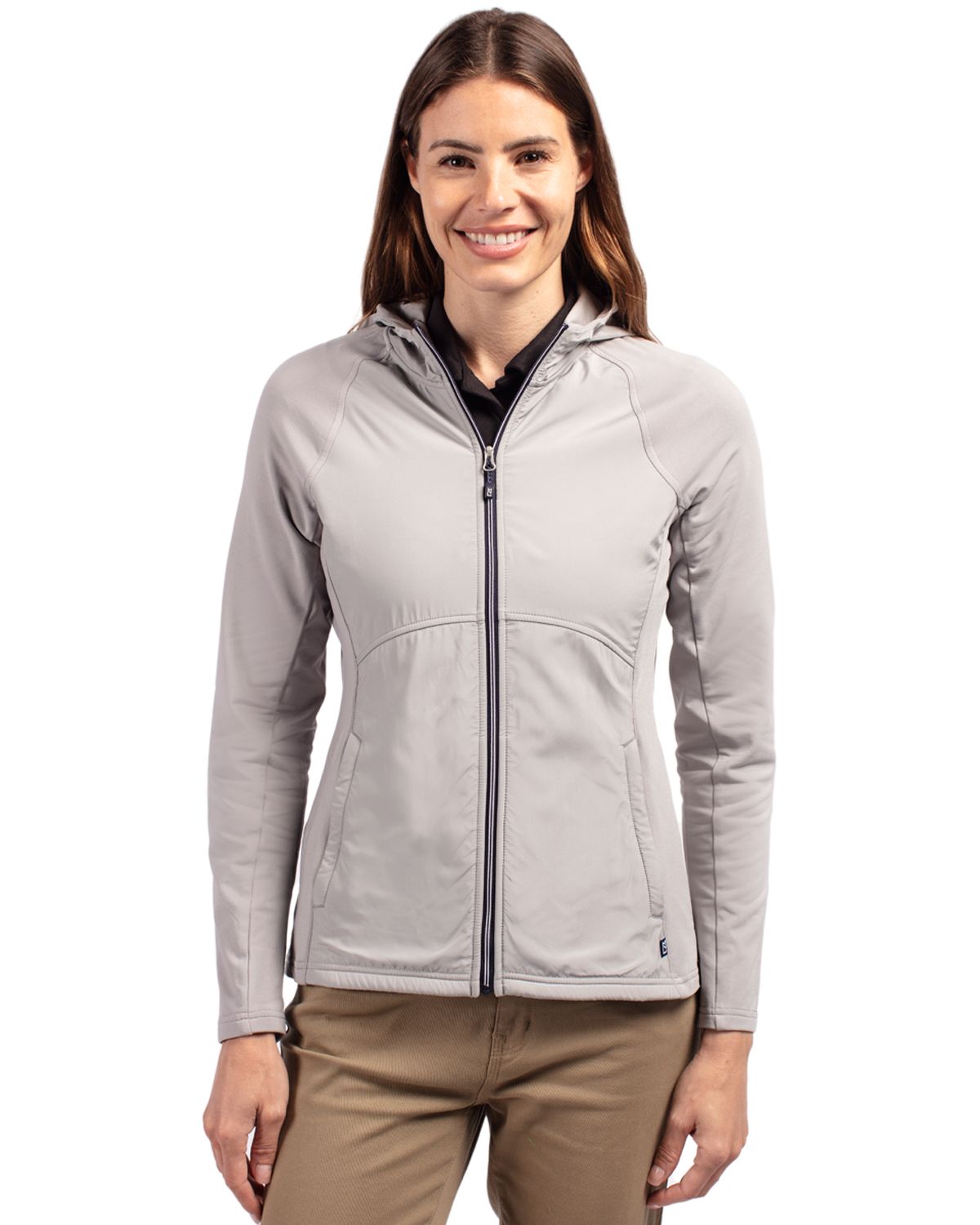 Cutter & Buck® Adapt Eco Knit Hybrid Recycled Womens Full Zip Jacket