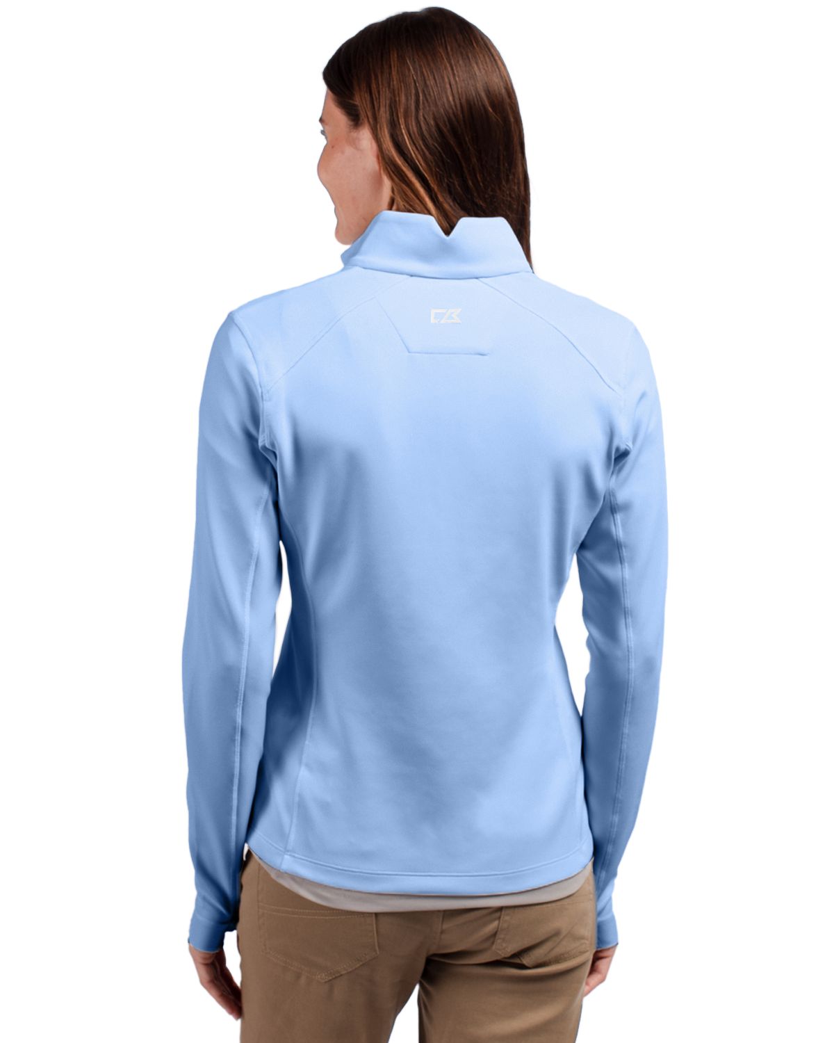 Cutter & Buck® Traverse Stretch Eco Quarter Zip Womens Pullover