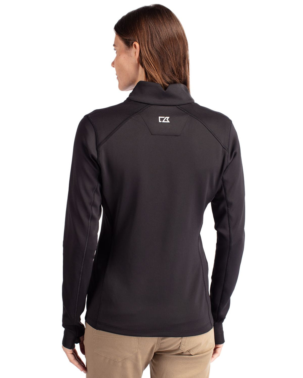 Cutter & Buck® Traverse Stretch Eco Quarter Zip Womens Pullover