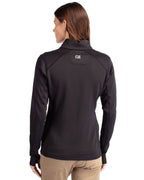 Cutter & Buck® Traverse Stretch Eco Quarter Zip Womens Pullover
