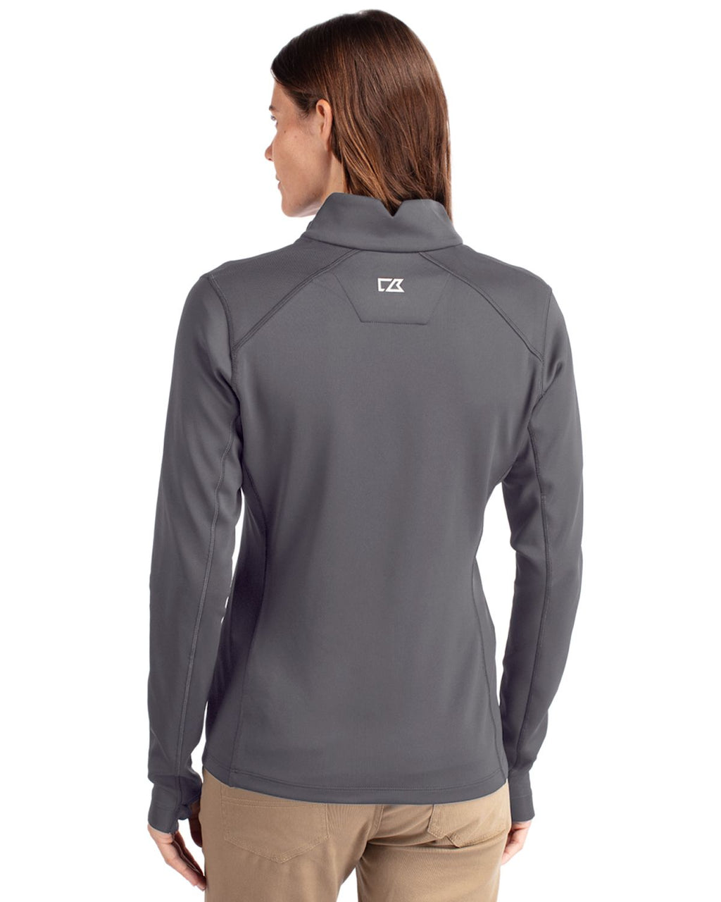 Cutter & Buck® Traverse Stretch Eco Quarter Zip Womens Pullover